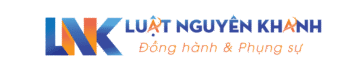 Logo Luật Nguyên Khanh ngang có viền trắng