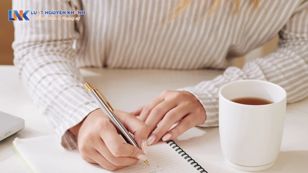 Hướng dẫn cách viết di chúc bằng tay