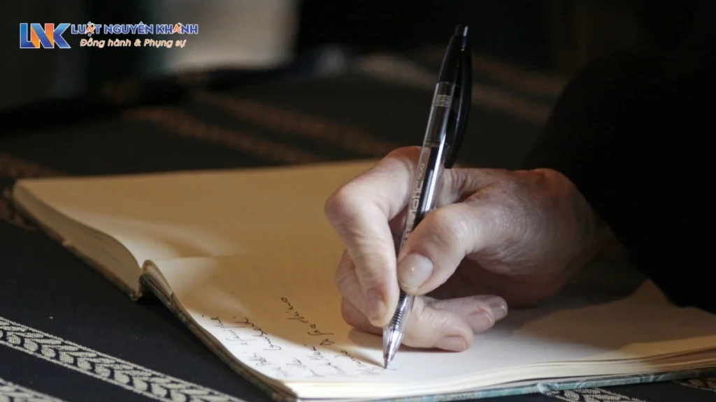 Mẫu di chúc có người làm chứng chuẩn nhất