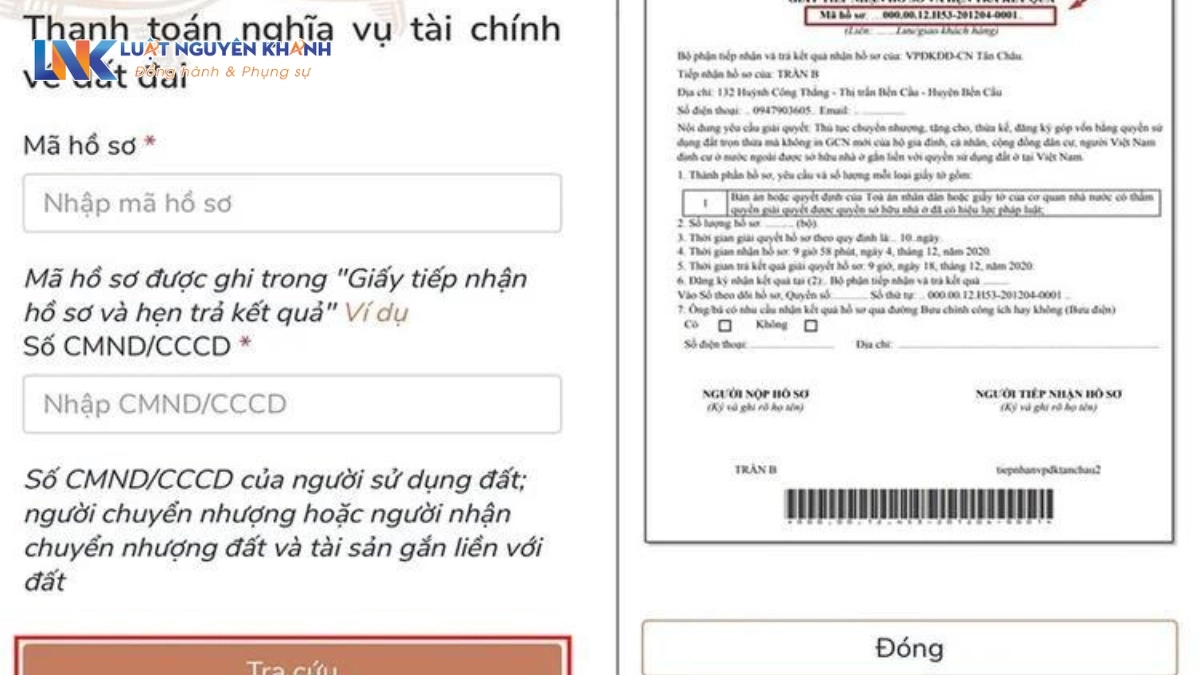 Nộp thuế đất online